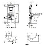 Pack bti - support duofix autoportant avec cuvette suspendu renova compact geberit