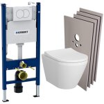 Pack bati - support geberit duofix 112cm + wc sans bride vitra integra avec fixations invisibles + abattant ...