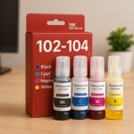 Pack de cartouches compatibles epson 102 - 104 pour imprimantes ecotank et l800 � ecotank et l14000 & ...