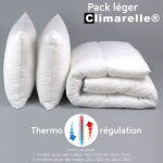 Pack climarelle� thermor�gulation couette legere + oreiller - 140 / 200 - dodo