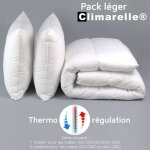 Pack climarelle� thermor�gulation couette legere + oreiller - 220 / 240 - dodo