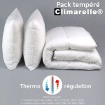 Pack climarelle thermorgulation couette temperee + oreiller - 240 / 260 - dodo