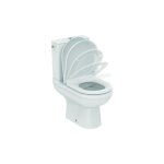 Pack combin wc au sol exacto sans bord de chasse, avec softcosing, 365 x 620 blanc ideal standard