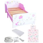 Bebegavroche - pack complet premium lit enfant licorne lit + matelas & parure + couette + oreiller