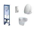 Pack complet wc suspendu bati grohe sl autoportant + plaque chrome + cuvette villeroy and boch volta ... Pack complet wc suspendu bati grohe sl autoportant + plaque chrome + cuvette villeroy and boch volta ...