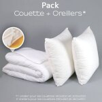 Pack couette 4 saisons + oreiller medium protection active - 140 / 200 - dodo