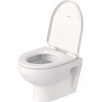 Wc suspendu compact sans bride duravit duravit no. 1 avec abattant frein de chute