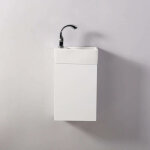 Pack essento blanc gauche + meuble lave main blanc city