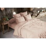 L'effet papillon - pack gaze de coton parure de couette 220x240 cm + drap housse 140x190 + 2 taies 60x60 ...