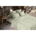 L'effet papillon - pack gaze de coton parure de couette 260x240 cm + drap housse 160x200 + 2 taies 50x70 ...