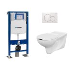Geberit - pack up320 + cuvette pmr + plaque sigma blanc