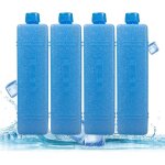 Packs de glace 4 pi�ces blocs de cong�lateur longue dur�e portables refroidisseur cong�lateur packs de ...
