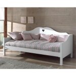 Paris prix - pack - lit banquette enfant & sommier 'amori' 90x200cm blanc Paris prix - pack - lit banquette enfant & sommier 'amori' 90x200cm blanc