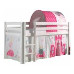 Paris prix - pack - lit enfant, tente & tunnel 'pino princesse' blanc