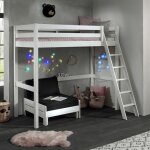 Paris prix - pack - lit mezzanine & fauteuil - lit 'pino' blanc Paris prix - pack - lit mezzanine & fauteuil - lit 'pino' blanc