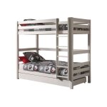 Paris prix - pack - lit superpos enfant & tiroir 'pino' blanc