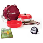 Pack omnia four + sac + 2 maniques + grille + moule en silicone + thermom�tre multifonctions + livre ...