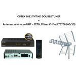 M - e - pack optex 9832 tnt hd double tuner + antenne extérieure uhf ? zeta, filtres vhf et lte700 (4g ... M - e - pack optex 9832 tnt hd double tuner + antenne extérieure uhf ? zeta, filtres vhf et lte700 (4g ...