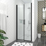Aurlane - pack paroi de douche 90x200 cm + receveur de douche a carreler 90x140 recoupable