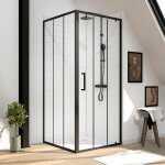 Pack paroi porte de douche serigraphiee - 90x200cm + paroi retour - 90x200 cm - porte pivotante Pack paroi porte de douche serigraphiee - 90x200cm + paroi retour - 90x200 cm - porte pivotante