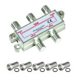 M - e - pack repartiteur antenne tv ou sat 1 entrée 4 sorties 5 - 2300 mhz + 5 fiches f offert M - e - pack repartiteur antenne tv ou sat 1 entrée 4 sorties 5 - 2300 mhz + 5 fiches f offert