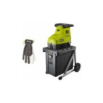 Ryobi - pack broyeur de v�g�taux 3000w rsh3045u - gants de jardinage cuire taille m rac810m