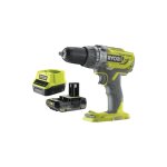 Pack ryobi perceuse � percussion r18pd3 - 0 - 18v one + - 1 batterie 2. 0ah - 1 chargeur rapide