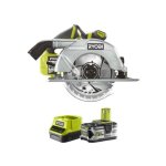 Pack ryobi scie circulaire brushless 18v one + 60mm r18cs7 - 0 - 1 batterie 5. 0ah - 1 chargeur rapide ...