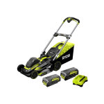 Ryobi - pack tondeuse 36v rlm36x46h50pg - 2 batteries 36v lithiumplus 4. 0ah - 5. 0ah - 1 chargeur