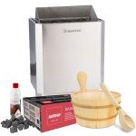 Pack sauna 9kw avec accessoires seau + louche + pierres + ar�mes