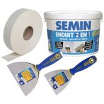 Pack semin comprenant 1 bande us papier pour joints des plaques de p�tre - 150 m, 1 enduit 2 en 1 multifonctio ...