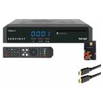 Pack servimat rcepteur tv satellite full hd + carte d'accs tntsat v6 + cble hdmi