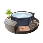 Netspa - pack spa semi rigide octogonal octopus + 5 mobiliers