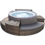 Netspa - pack spa semi rigide rond vita premium + mobilier 4 / 6 places - � 184 x h 73 cm