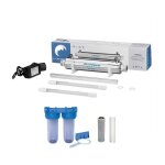 Pack strilisateur uv 25w + 1 lampe de rechange + double porte filtre + filtres