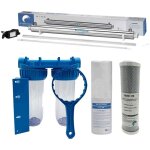 Pack strilisateur uv 40w + 1 lampe de rechange + filtration d'eau double porte filtre + filtres