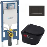 Pack wc bati - support geberit + wc suspendu sans bride swiss aqua technologies + abattant softclose ...
