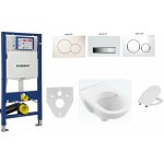 Pack wc suspendu geberit et o. novo directflush plaque de commande geberit: sigma01 blanc