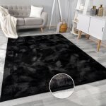 Paco home - tapis salon en fausse fourrure pelucheux hautes m�ches doux plusieurs couleurs 120x170 cm, ...
