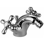 Paffoni - mlangeur de bidet avec deux poignes iris irv135cr chrom - iris - vidage automatique 1'1 ...