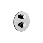 Paffoni - mitigeur thermostatique de douche  encastrer double sortie light liq018cr chrom - 2 sorties ...