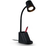 Pahu lampe de bureau, porte - crayons, interrupteur à fil, orientable, noir, 21 x 10 x 35, 5 cm - briloner ... Pahu lampe de bureau, porte - crayons, interrupteur à fil, orientable, noir, 21 x 10 x 35, 5 cm - briloner ...