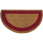 Paillasson 100% fibre coco base antidrapante frontire semiluna rouge 40x60cm