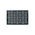 Paillasson dynamique 60x40cm 100% caoutchouc