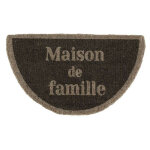 Cote table - paillasson maison de famille coco gris 73x43x73cm Cote table - paillasson maison de famille coco gris 73x43x73cm