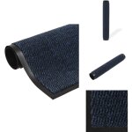 Paillasson rectangulaire 40 x 60 cm bleu - tapis d'entr�e - paillasson int�rieur - matelas d'accueil ...