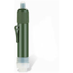 Vurahome - paille filtrante de survie + gourde souple materiel militaire kit voyage filtre eau mini pompe ...