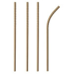 Pailles en papier kraft souple 6 / 200 mm 100 pi�ces.