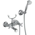 Paini france - mlangeur bain douche tiffany mural avec support tlphone chrom