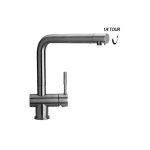 Paini france robinetterie - mitigeur cuisine bec haut inox